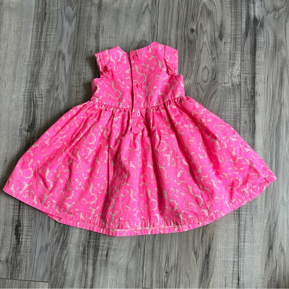 Carters Baby Girl Special Occasion Pink Summer sleeveless Dress Size 6 months - Picture 7 of 9